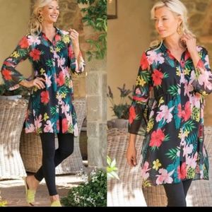Soft Surroundings Tropical Moonlight Tunic